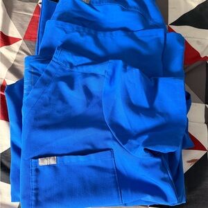 Royale Blue Medical Scrub Top - HOS Tag